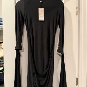 Club L London Black Long Sleeve Dress